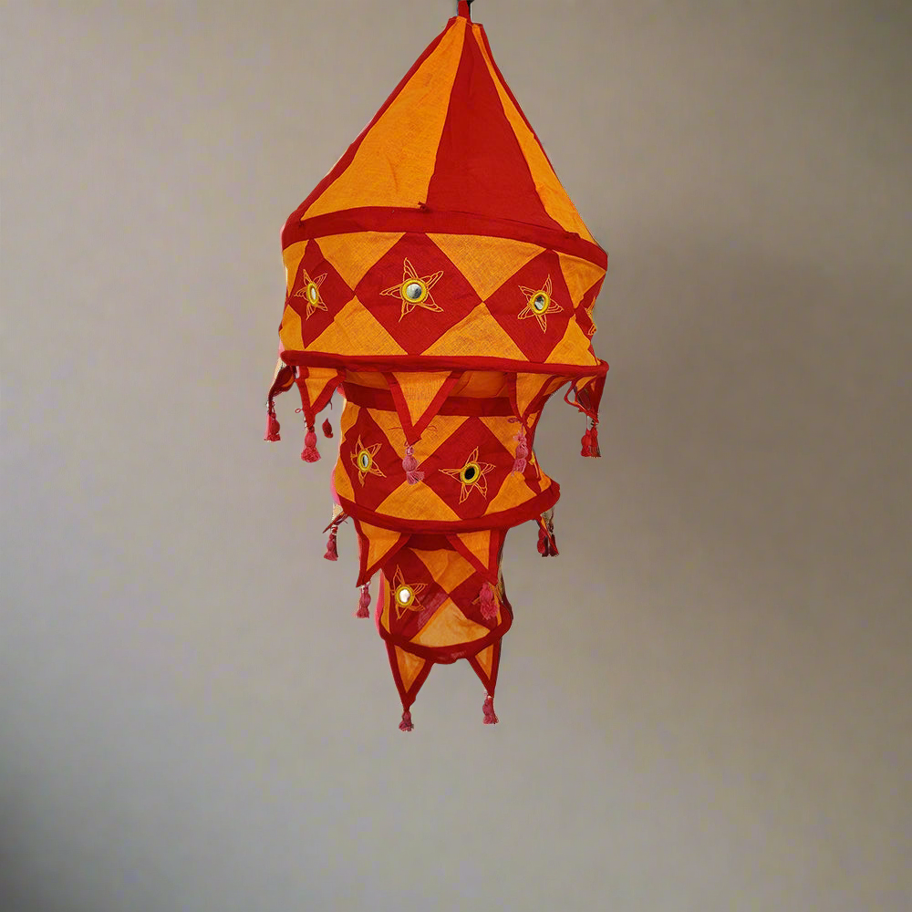 Applique Cotton Lampshade