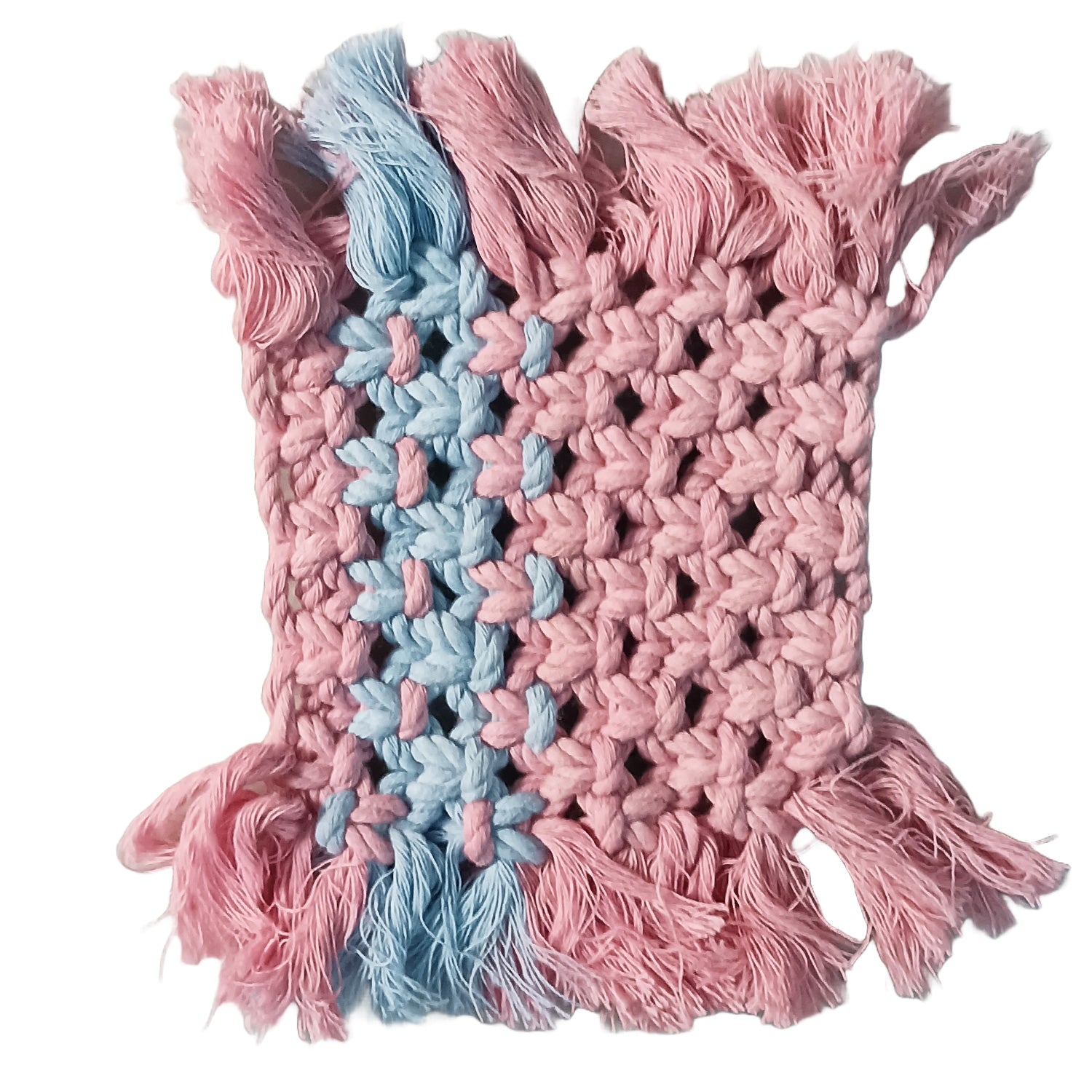 Handmade Macrame Coasters Square and Heart Shape Pack of 3