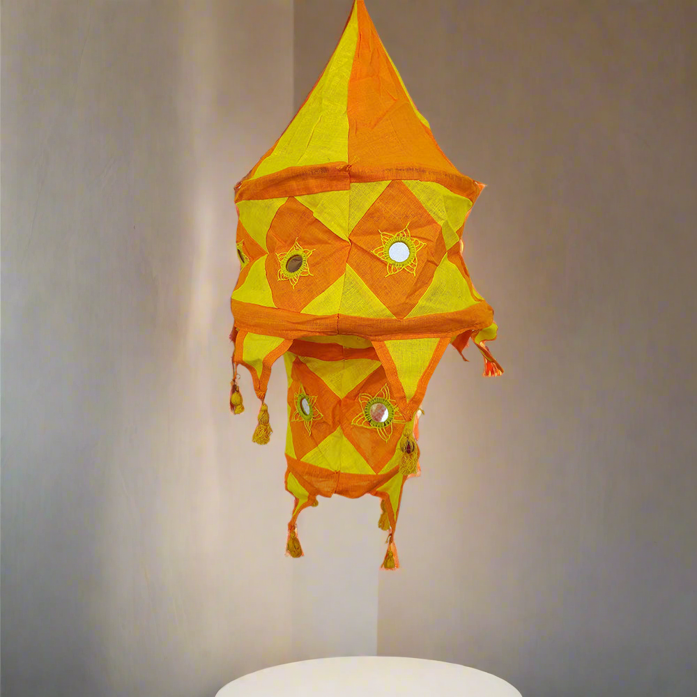 Applique Cotton Lampshade