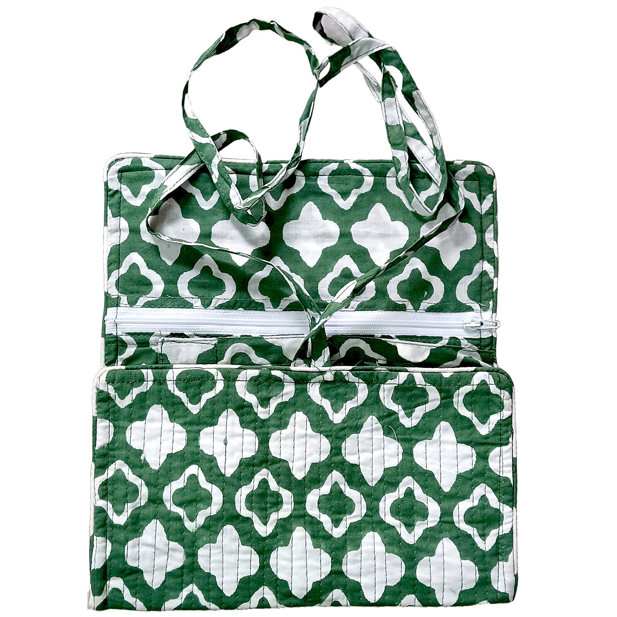 Jewellery Cotton Blockprint Pouch , Cotton Make-up , Jewellery purse, Utility bag, Gift for her