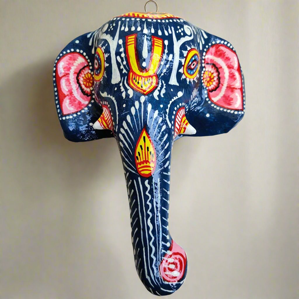 Paper Mache Pipili Art Ganapati Wall Hanging