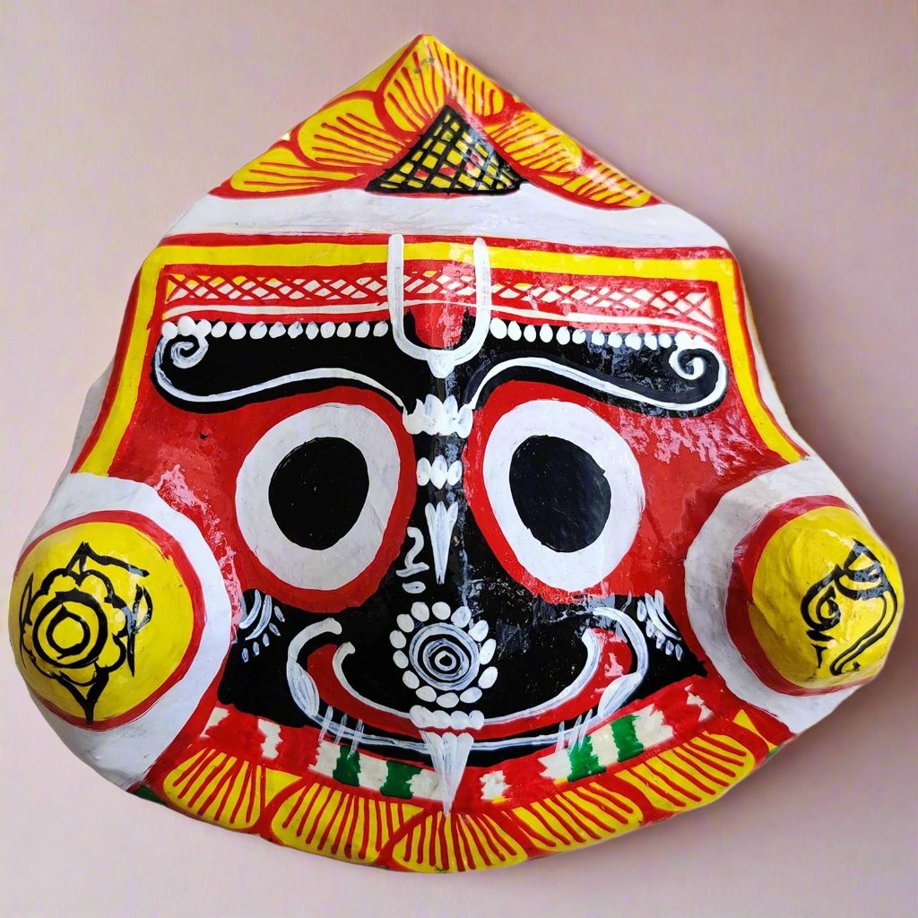 Paper Mache Pipili Art Jagannad Wall Hanging Set