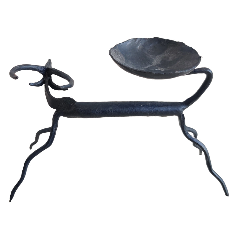 Bastar Wrought Iron Deer Candle Holder