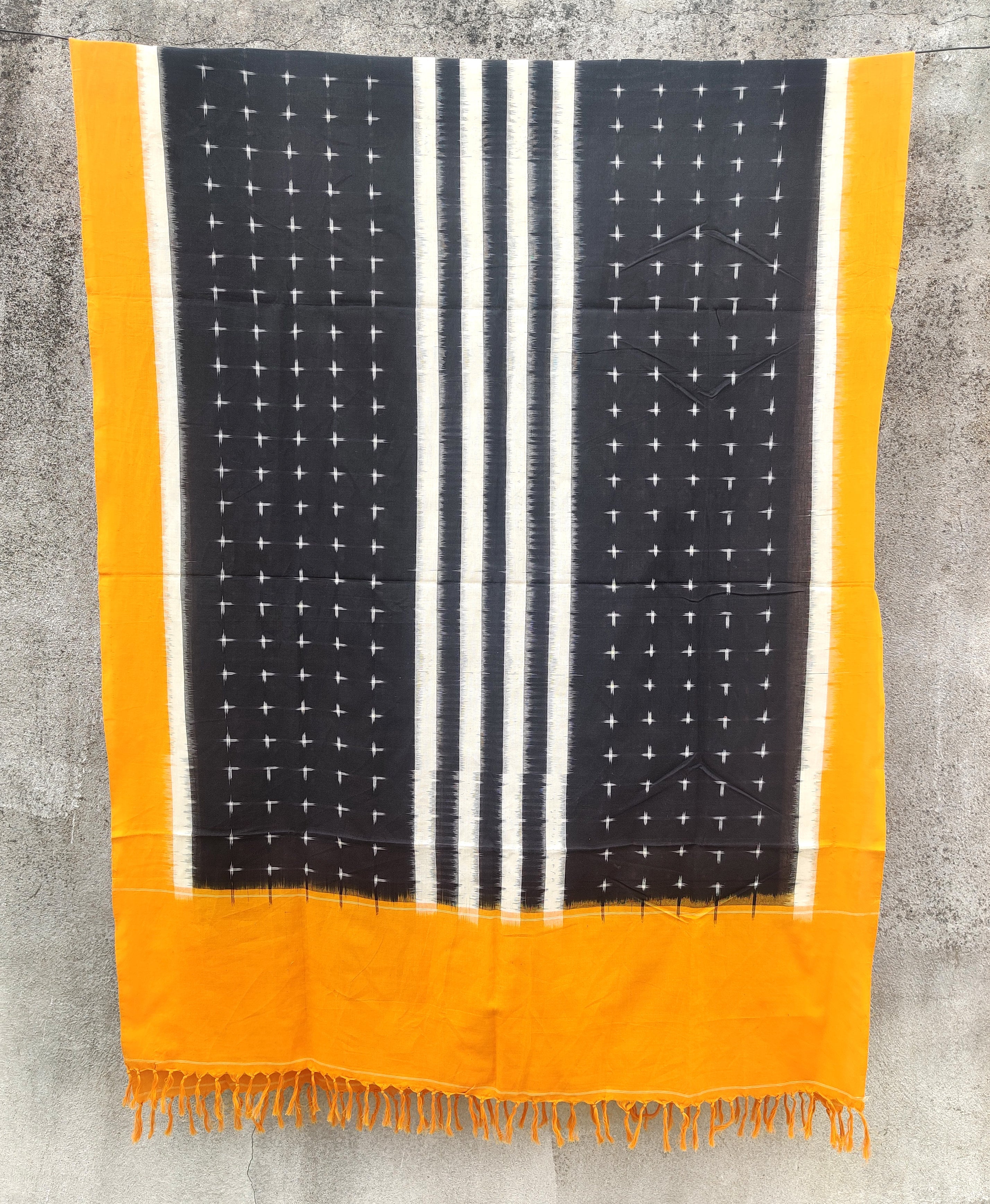 Handwoven Pochampally Ikat Cotton Dupatta