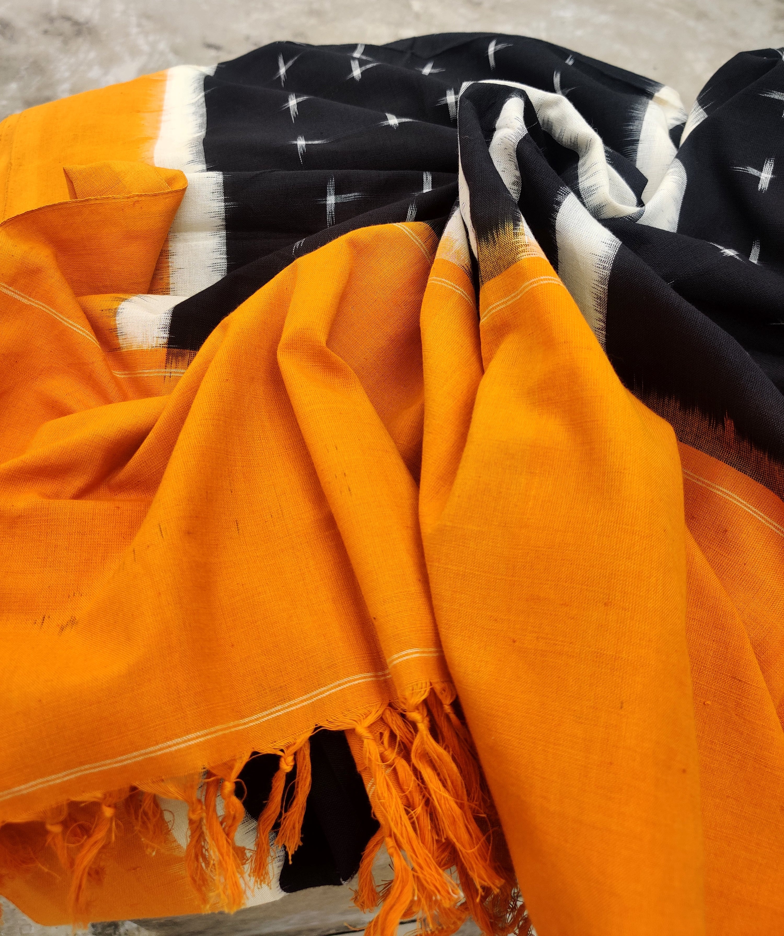 Handwoven Pochampally Ikat Cotton Dupatta